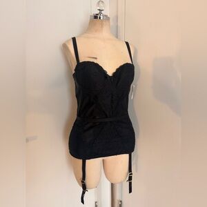 NWT Agent Provocateur Black Lace Corset